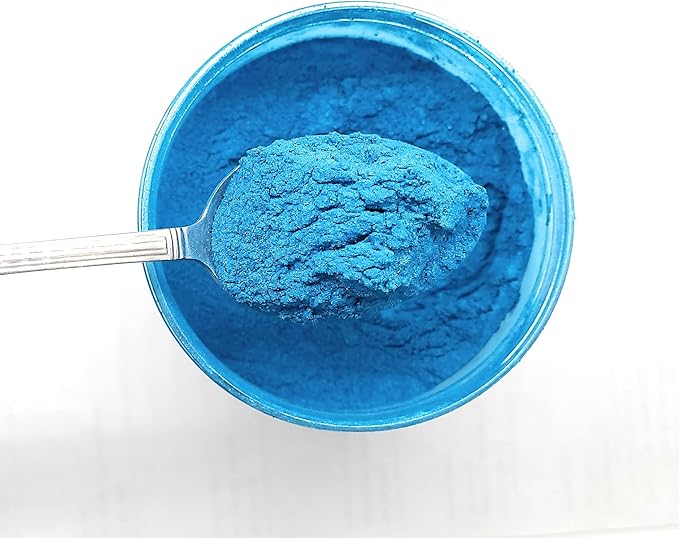 Pearl Mica Powder Pigment Dye - 500 Grams (1.1 lbs) - Best Bulk Price for Fine Arts, Crafting, Painting, Bath Bomb Soap Candle Slime Jewelry Making, Epoxy Resin, Woodworking (Blue BL07)