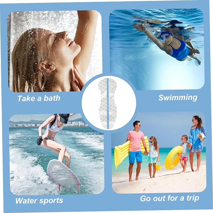 20Pcs Menstrual Pads for Swimming, Easy to Stick & Tear Panty Liners, Waterproof Period Pads for Swimming, Water Sports, Bathing