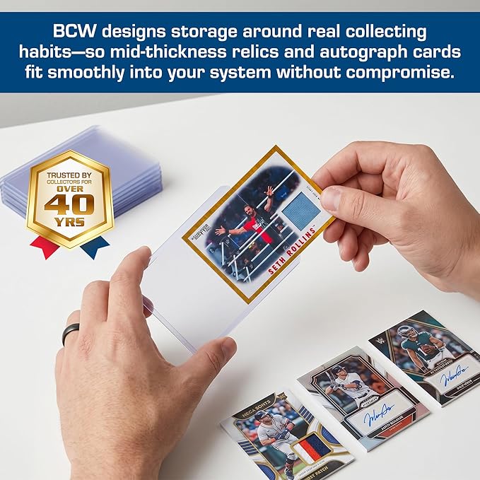 BCW Thick 79PT Card Top Load Holder (Pack of 25), 3 x 4