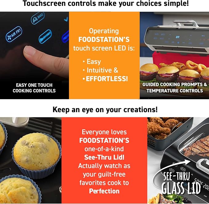 Gourmia Smokeless Indoor Grill & Air Fryer raclette grill with Smoke Extracting Technology Extra-Large Nonstick Cooking electric grill indoor Korean BBQ Style 6 Quart FoodStation™