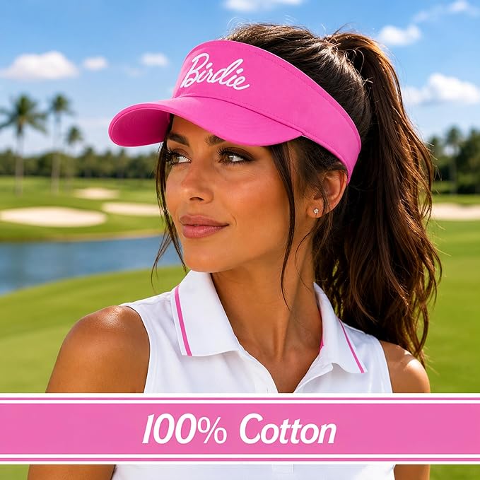 Shanker Golf - Birdie Women's Golf Visor | 100% Cotton Golf Visor for Ladies - Women's Golf Hat