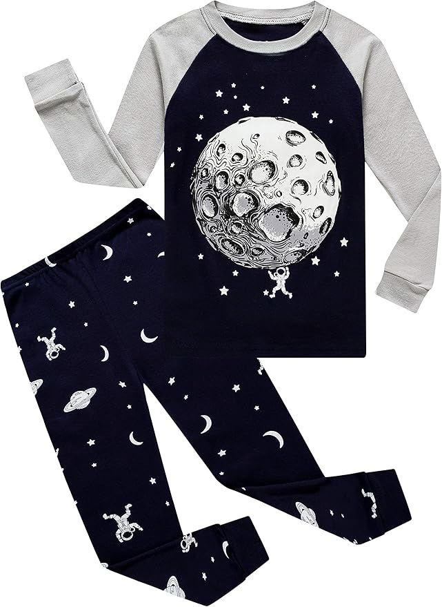 Family Feeling Little Boys Pajamas Sets 100% Cotton Long sleeve Pjs
