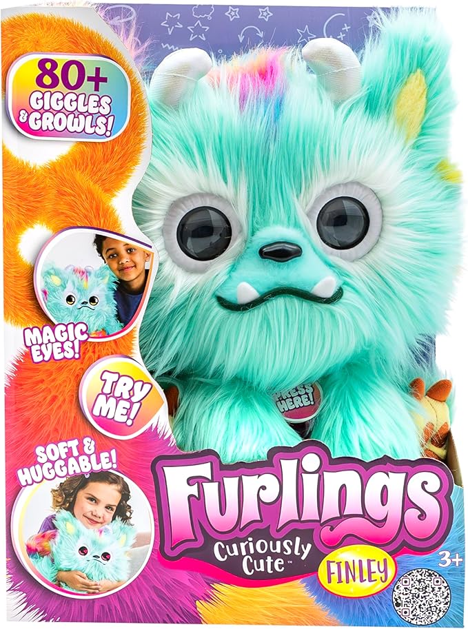 Finley - 13" Interactive Plush Toy, 80+ Sounds & Animations, Gift for Girls & Boys 3+