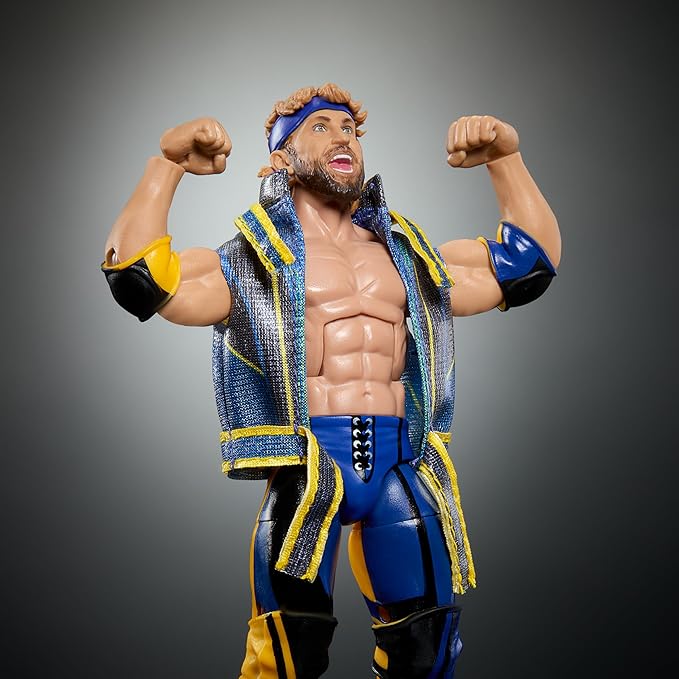 Mattel WWE Elite Collection Top Picks Action Figure & Accessories Set, Logan Paul 6-inch Collectible with Swappable Hands, Ring Gear & 25 Articulation Points
