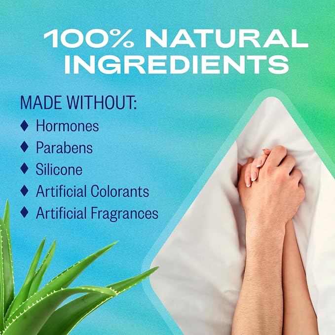 K-Y Natural Feeling with Aloe, Water Based Lube for Sex, Sex Toy & Anal Lube, Non-Sticky Personal Lubricant, Condom-Friendly, pH-Friendly, Travel Size Lubricant, 2.5 Fl Oz