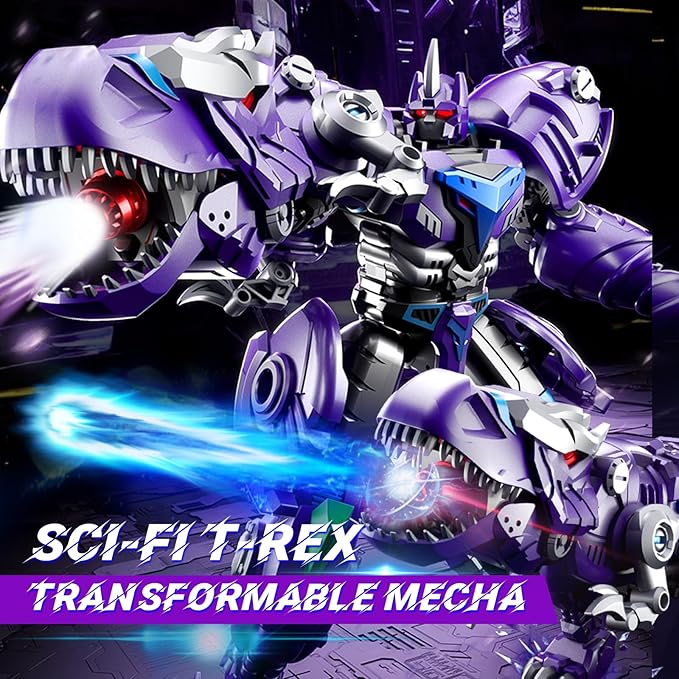 Transforming Toys Figures-Robot Toys for Boys, Action Figure for Kids 5 + Birthday Dinosaur Toys for Kids 5-14, ABS Metal Texture-Part of Alloy