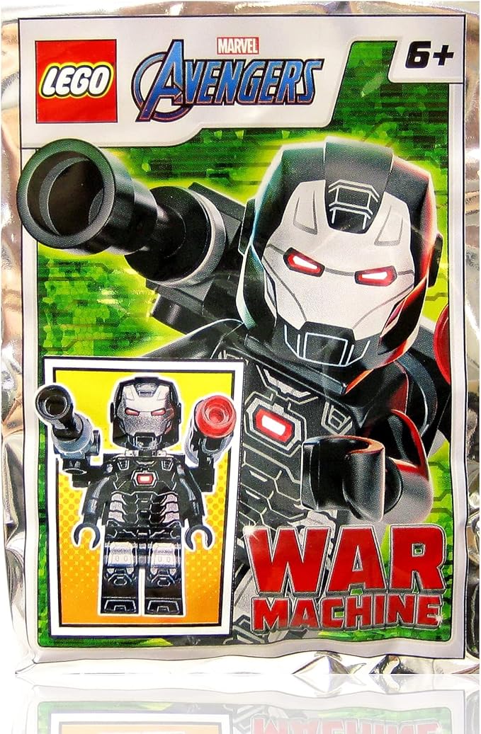 LEGO Marvel Super Heroes Avengers Infinity War Minifigure - War Machine with Blasters Foil Pack