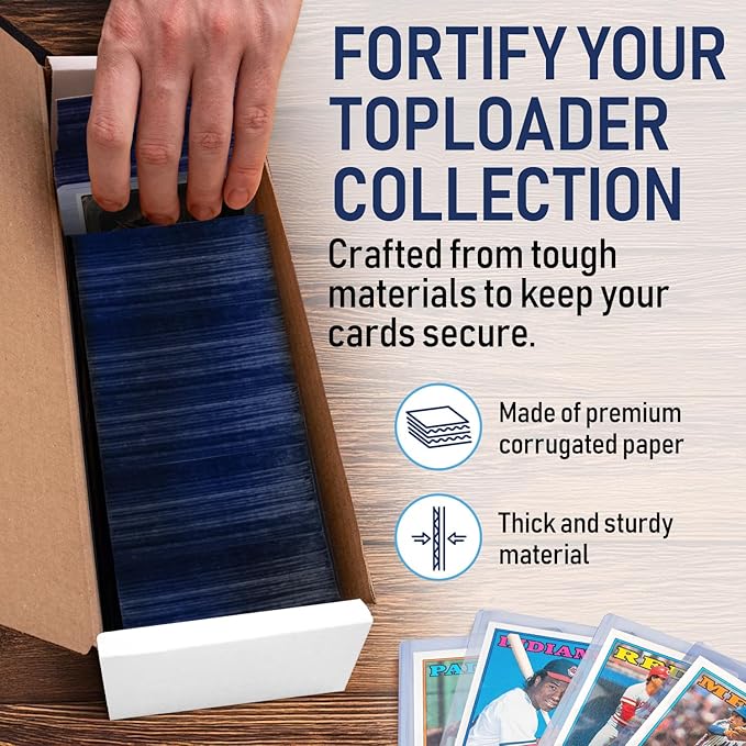 Premium Trading Card Box Storage For Sports, Baseball, Football, Basketball, MTG & TCG Collector | Baseball Card Storage Boxes & Organizer For Magic Sorter Bulk. Sports Holder For Collection.