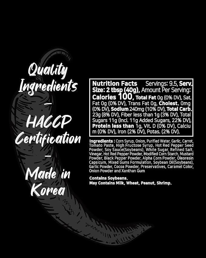 Funtable Super Hot Sauce - Spicy Korean Chicken Condiment, 13.4 oz | Fiery, Tangy Flavor for Wings, Nuggets, Fries, Burgers and BBQ; Ready-to-Use Dip, Marinade or Cooking Glaze