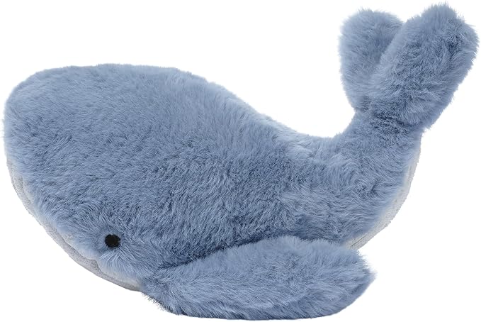 Lambs & Ivy Bubbles & Squirt Soft Plush Blue Whale Stuffed Animal Toy