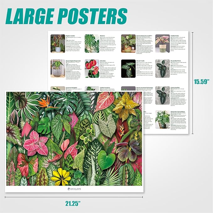 Antelope - 1000 Piece Puzzle for Adults, Foliage Frenzy - Jigsaw Puzzles 1000 Pieces, High Resolution, Matte Finish, No Dust