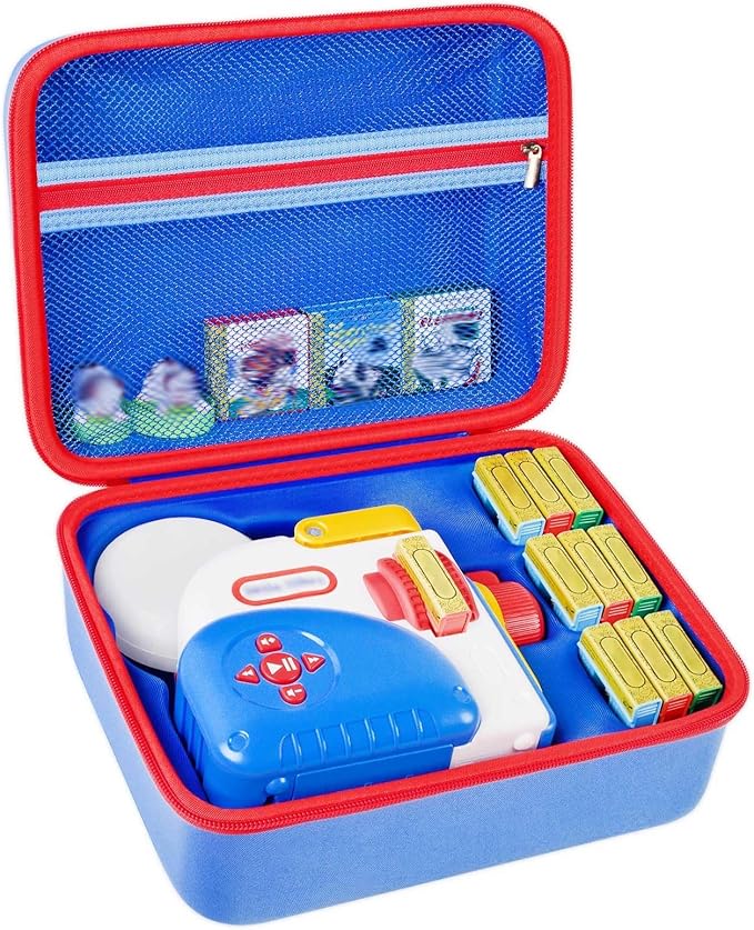 Blue & Red, 2 Cases Compatible with Little Tikes for Story Dream Machine Books Starter Set (Box Only)