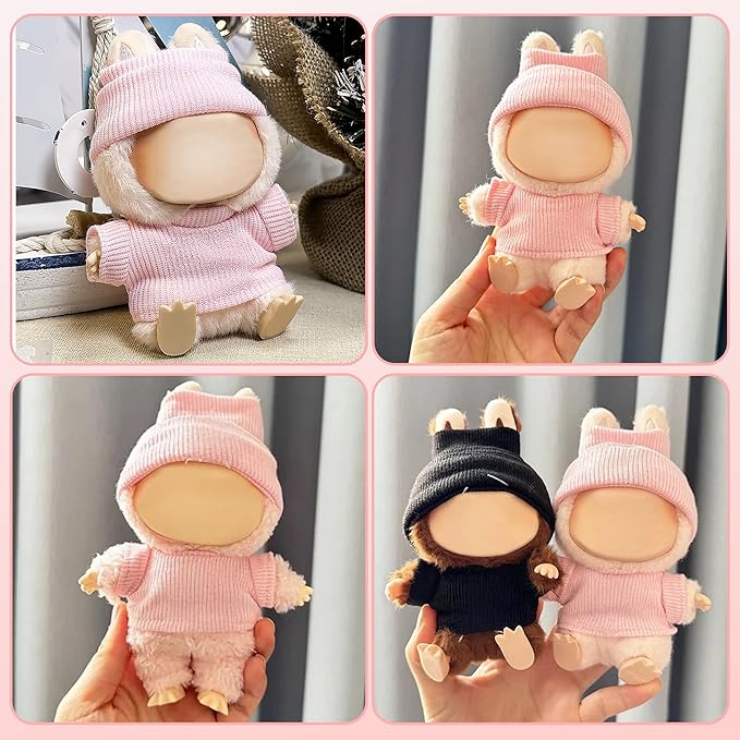 Clothes Fit for 17CM Doll, Fashion Doll Clothes Outfit Set Cute Theme Designer Toys Dress Accessories for Collector Fans Display (C Pink Set)