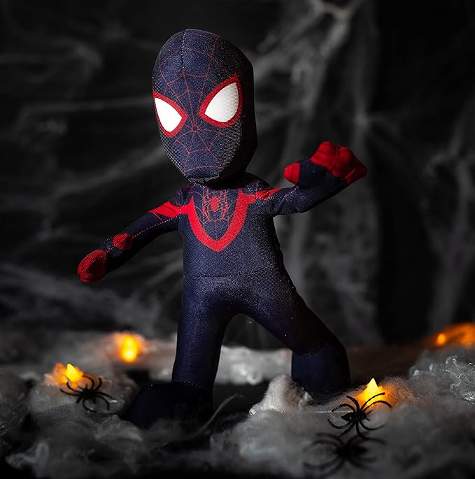 Bleacher Creatures Marvel Miles Morales Spider-Man 10" Plush Figure - A Superhero for Play or Display