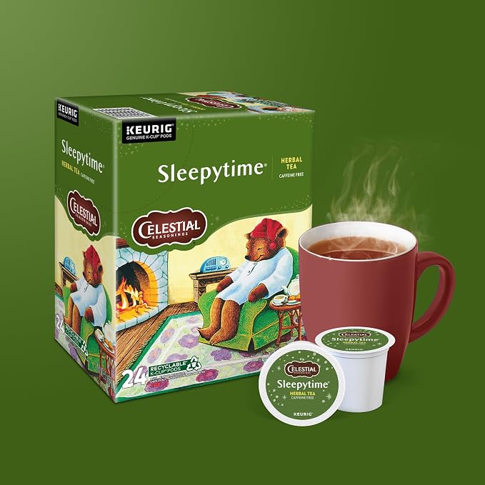 Celestial Seasonings Sleepytime Herbal Tea, Single-Serve Keurig K-Cup Pods, 96 Count