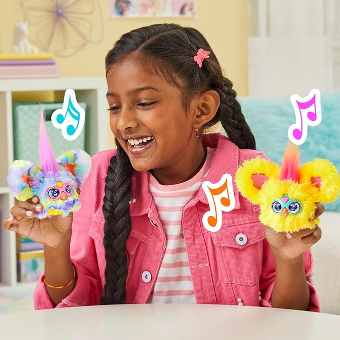 Furby Furblets 2 Pack of Spring Mini Friends Nug-Ette & Swee-Dee, Easter Egg & Chick Themed, Electronic Plush Toys, Multicolor, Back to School Gifts, Ages 6+ (Amazon Exclusive)