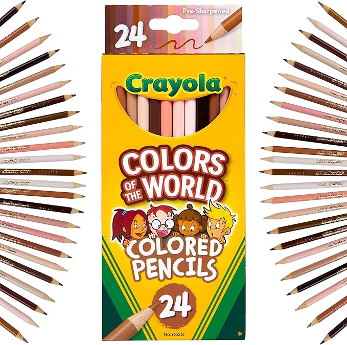Crayola Colors of the World Bulk Colored Pencil Set - 6 Packs (24ct), Skin Tone Kids Colored Pencils for Kids, Bulk Teacher Classroom Must Haves