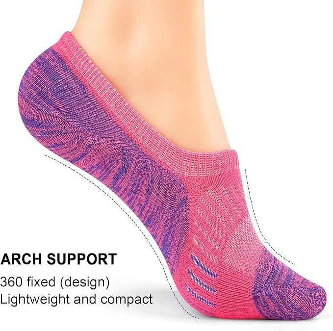 Gonii Womens No Show Socks Athletic Ankle Socks Cushioned Running Low Cut 5-8 Pairs