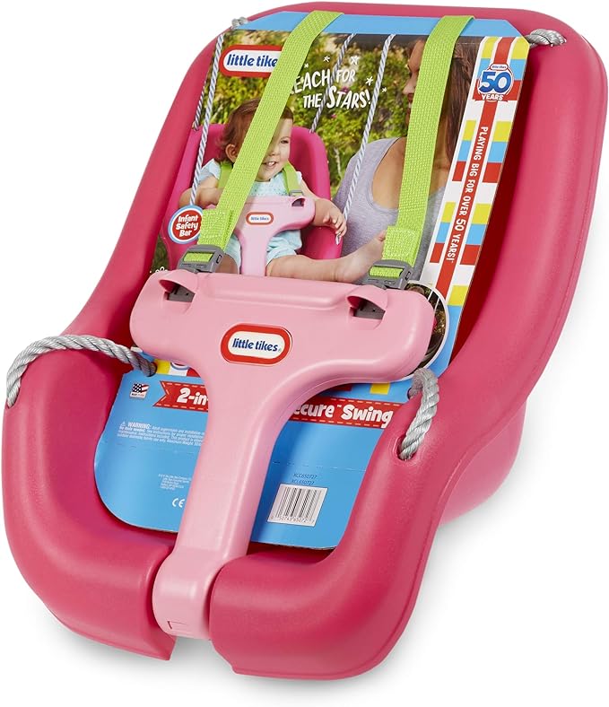 Little Tikes 2-in-1 Snug 'n Secure Swing Magenta