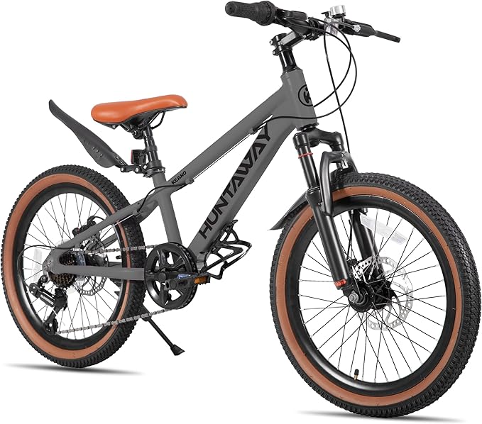 KEANO Huntaway 20 24 Inch Kids Bike for Boys & Girls Ages 7-12 Years Hardtail Mountain Bike for Kids with Aluminum Frame and 7-Speed Drivetrain Children Bicycle