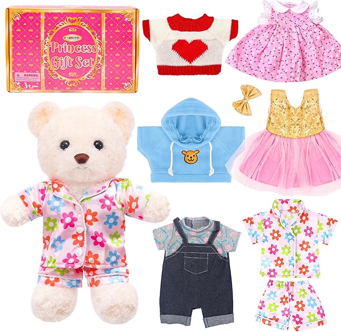 Build a Bear Clothes Outfit, Fit Most 12-16 Inch Bears Stuffed Clothes Pajamas Plushy for Stuffed