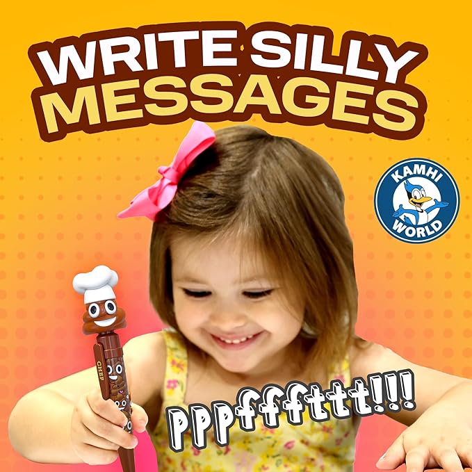Farting Poop Pen with Multiple Funny Sounds - Perfect Halloween Games & Novelty Gift for Teens, Kids & Boys - Pen & Prank Toy for Halloween Parties, Games & Family Fun All Day (Chef)