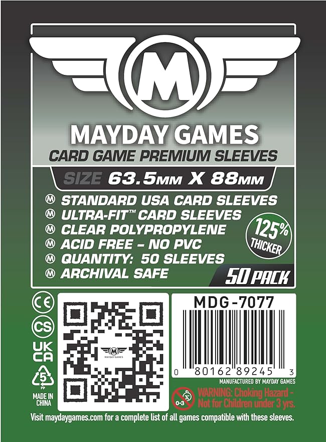 Mayday Games Specter Ops Game Accessory- Premium Card Sleeve Bundle