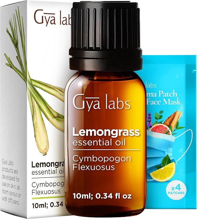 Gya Labs Citronella Essential Oil for Diffuser – 0.34 Fl Oz – Premium Grade Essential Oils for Diffuser, Aromatherapy, Hair Care, Skin Care, Body, Massage & DIY Candle Making Scents