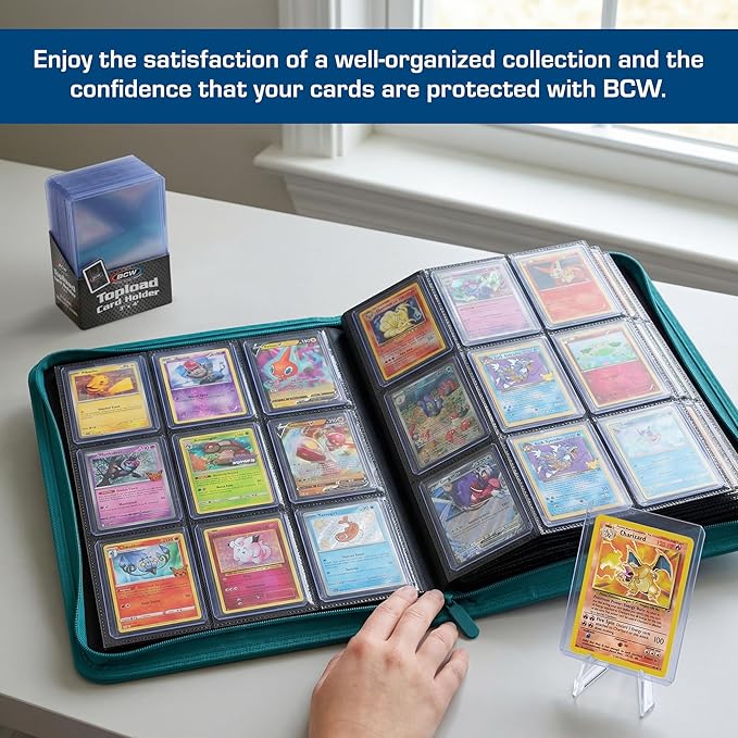 BCW 3x4 Topload Card Holder - Standard - 100ct | Rigid PVC Trading Card Protection for Baseball Cards, Football Cards, and Trading Cards Like Pokémon and MTG | Holds Cards Up to 20pts