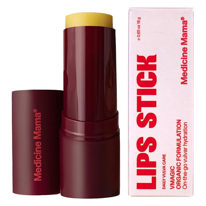 VMAGIC by Medicine Mama Lips Stick – Travel Size Organic Vulva Balm – Hormone Free Skin Care, Vaginal Moisturizer for Women – 15 ml