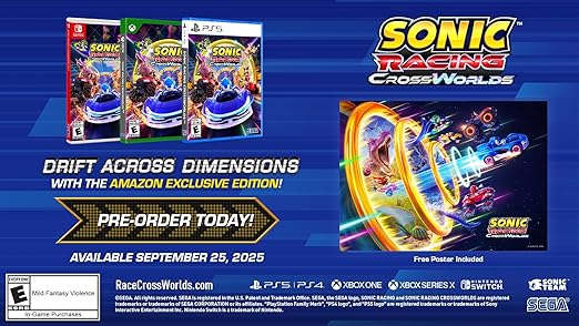 Sonic Racing: CrossWorlds Amazon Exclusive Edition - PlayStation 5