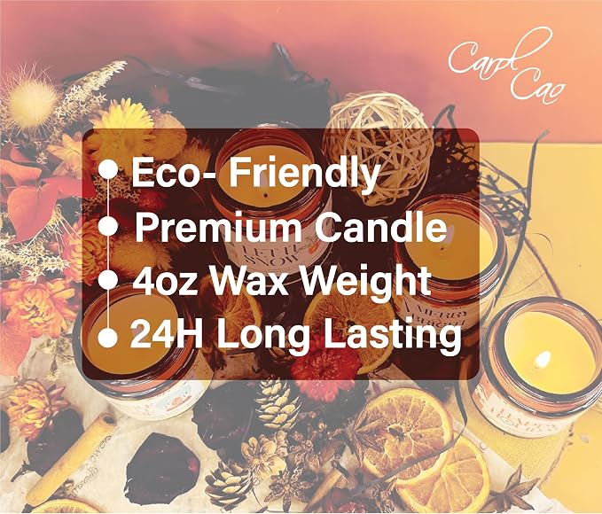 4 Pack Christmas Candle Jars, Christmas Candle Pack, Christmas Candles, Christmas Gifts, Home Decor Candle, Winter Candle