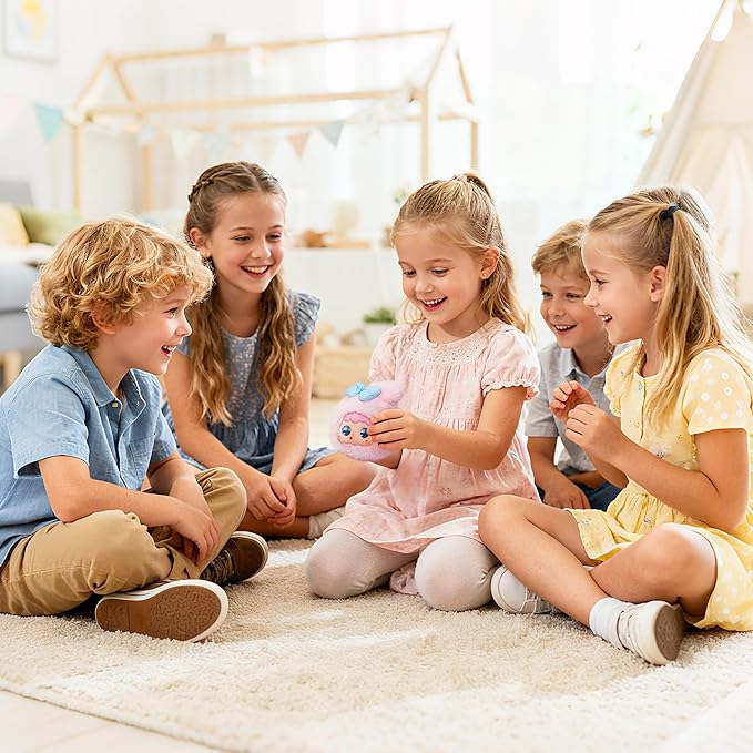 AI Smart Stuffed Animal with ChatGPT & Google - Multilingual Emotional Companion Plush Toy, Interactive Learning Assistant & Memory Trainer for Kids 3+, Parental Control App with Chat Summary