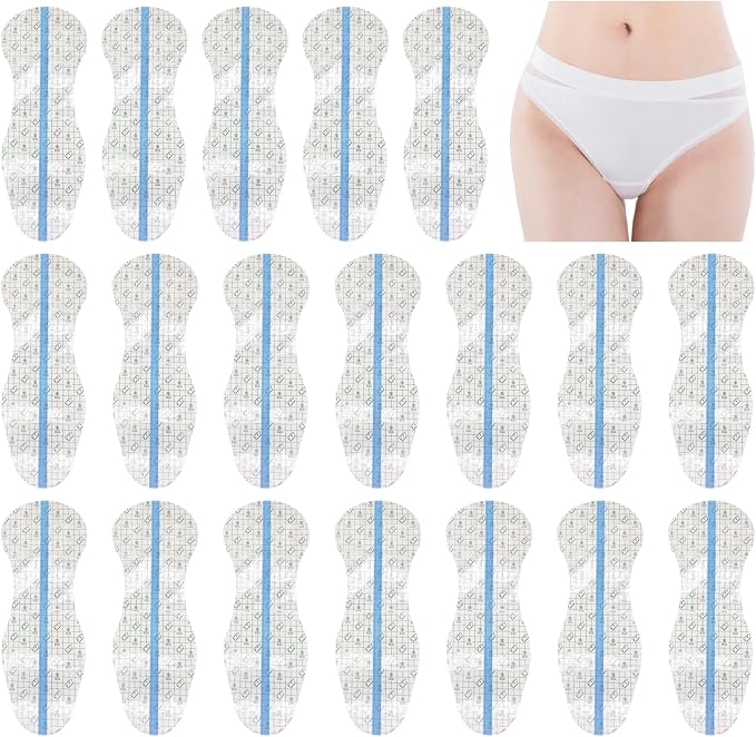 20Pcs Menstrual Pads for Swimming, Easy to Stick & Tear Panty Liners, Waterproof Period Pads for Swimming, Water Sports, Bathing