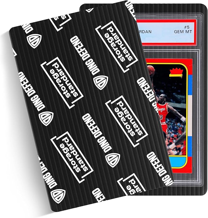 Ding Defend 4x6 Black Trading Card Shipping Protector 510 Pack - Sports Card Protectors Hard Plastic w/Rounded Corners, Hobby Shipping Shield for Graded Cards, Slabs, Top Loaders