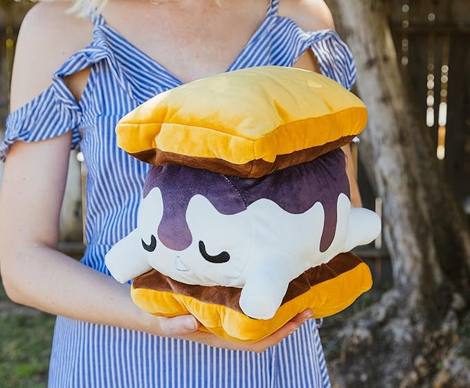 MoshiOshis Yume Mashumaro S'More 9-Inch Character Plush Toy | Huggable Soft Stuffed Toy Collectible for Cuddling