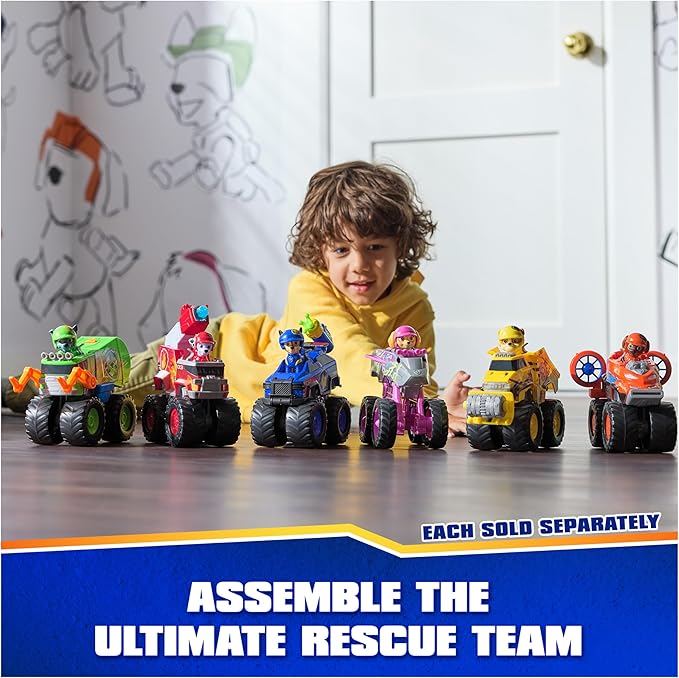 Paw Patrol: Rescue Wheels Chase’s Cruiser, Toy Truck with Projectile Launcher and Collectible Action Figure, Kids Toys for Boys & Girls Ages 3 and up