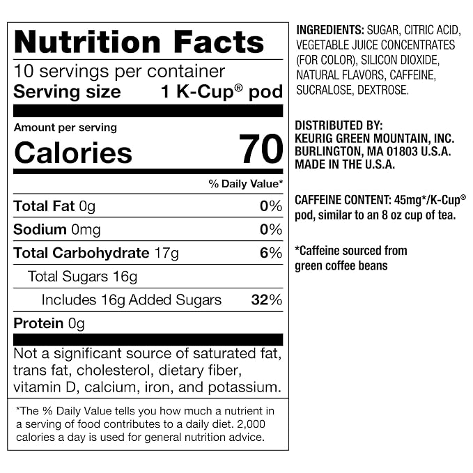 The Original Donut Shop Iced Refreshers, Mango Dragonfruit Lemonade Flavor, Keurig Single Serve K-Cup Pods, 60 Count (6 Packs of 10)
