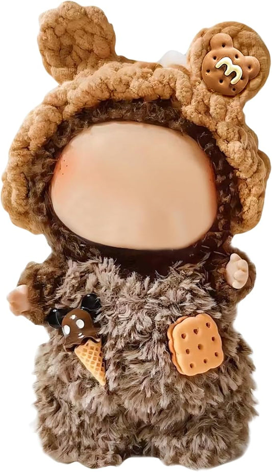 Clothes Fit for 17CM Doll, Fashion Doll Clothes Outfit Set Cute Theme Designer Toys Dress Accessories for Collector Fans Display (Biscuit Ice-Cream)