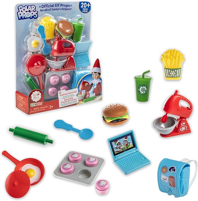 Elf on The Shelf - Brown Eyed Boy Scout Elf & Elf Polar Props