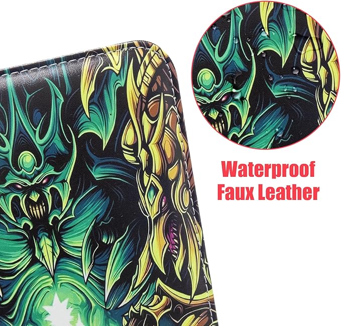 4 Pocket Trading Card Binder for Cards with 50 Sleeves up to 400 Cards,Waterproof Card Storage Book with Removable Sleeves for Booster Box and TCG Cards