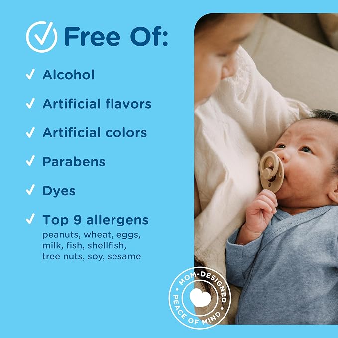 Mommy's Bliss Organic Gripe Water Pacifier Gel for Newborns, Infant Gas, Colic & Fussiness*, Age 2 Weeks +, 0.53 Oz (45 Servings)