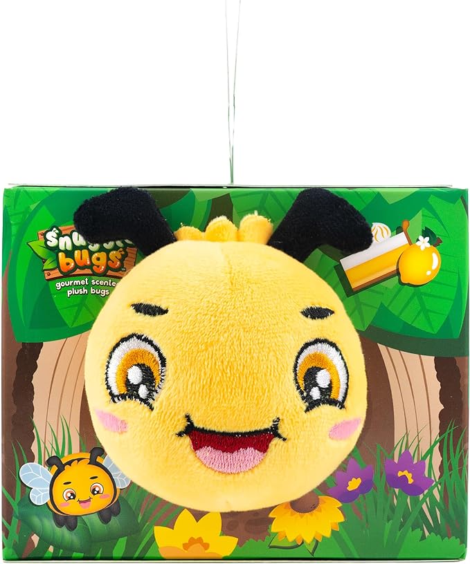 Scentco Snuggle Bugs (Bumble Bee)- Lemon Meringue Pie Scented Plush Toy - Gifts for Kids, Gift Guide, Aromatherapy