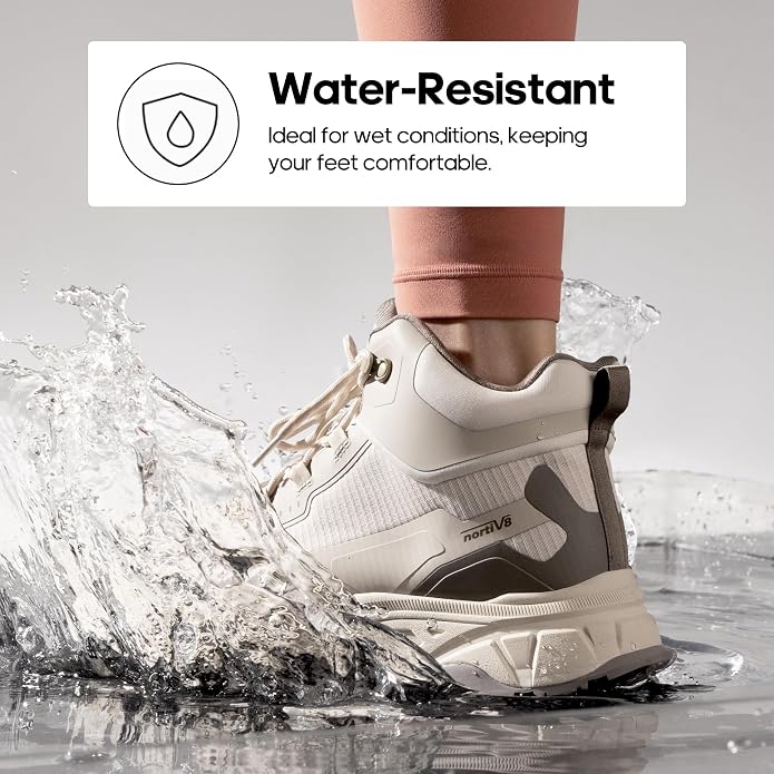 NORTIV 8 Women's Waterproof Lightweight Hiking Boots Ankle Trekking for Outdoor
