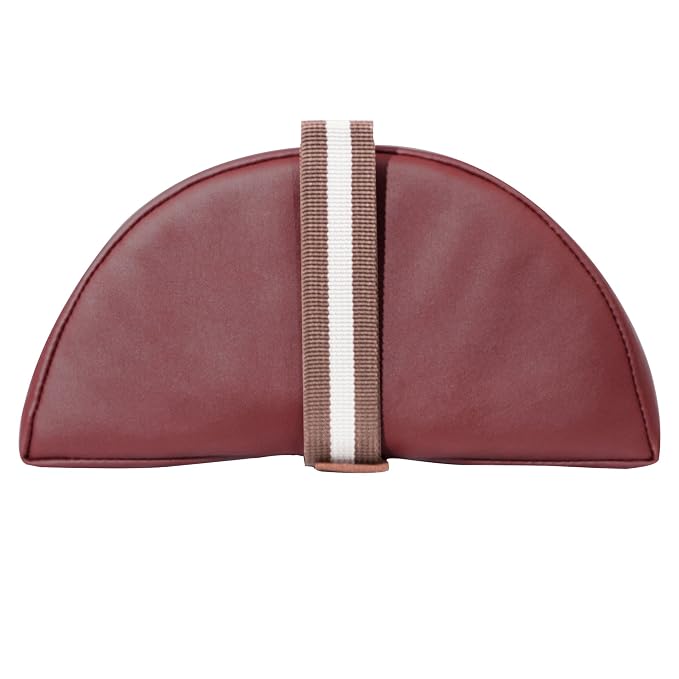 Master Massage 6"x26" Large Half Round Bolster Pillow – Burgundy, Semi-Round Cushion for Massage Tables, Yoga, and Physical Therapy