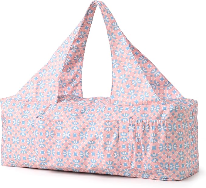 BOULDER BEE Yoga Mat Bag with Wet Pocket, Large Yoga Mat Carrier Fits All Your Stuff, Personalized Yoga Gifts, Gym Tote Bag for Women