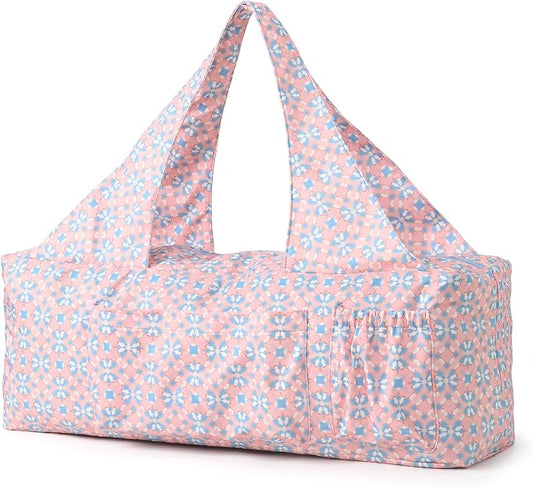 BOULDER BEE Yoga Mat Bag with Wet Pocket, Large Yoga Mat Carrier Fits All Your Stuff, Personalized Yoga Gifts, Gym Tote Bag for Women