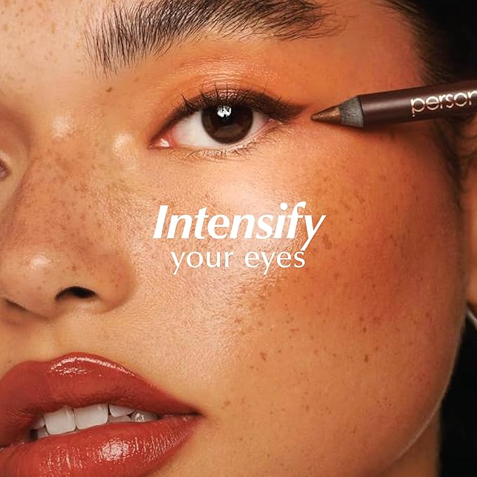 PERSONA 24HR Bronze Waterproof Eyeliner Pencil | Creamy Smudgeable for Lash Line & Waterline | All-Day Wear | Vegan, Cruelty-Free | Sharpenable | Made in USA