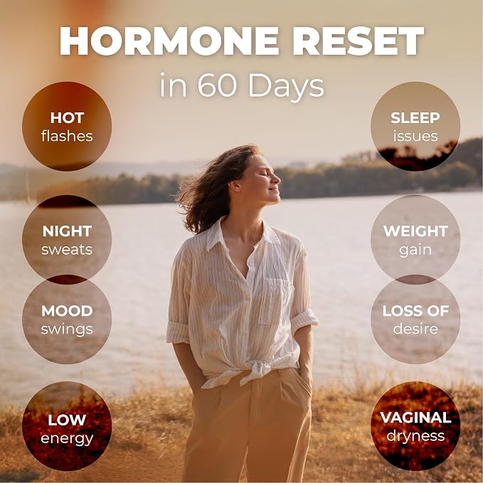 Her Bodhi Meno Menopause Supplement for Women, Hormonal Balance, Estrogen Soy Isoflavones with KSM-66 Ashwagandha & Black Cohosh, Hot Flash & Night Sweat Relief, Hormone-Free Vegan, 60 Capsules