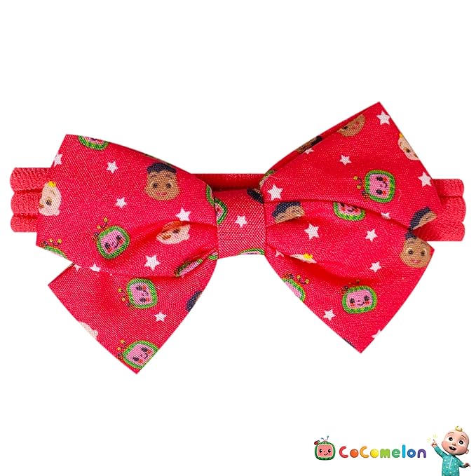 Baby Accessories Adorable CocoMelon Baby Headband Bows Soft Elastic Newborn Girl Essentials